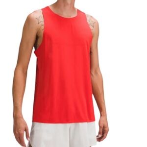 NEW Lululemon Fast & Free Singlet Red Sleeveless Shirt Size M